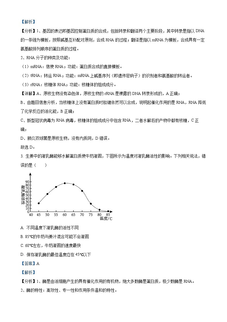 四川省绵阳南山中学2023-2024学年高三生物上学期10月月考试题（Word版附解析）第2页