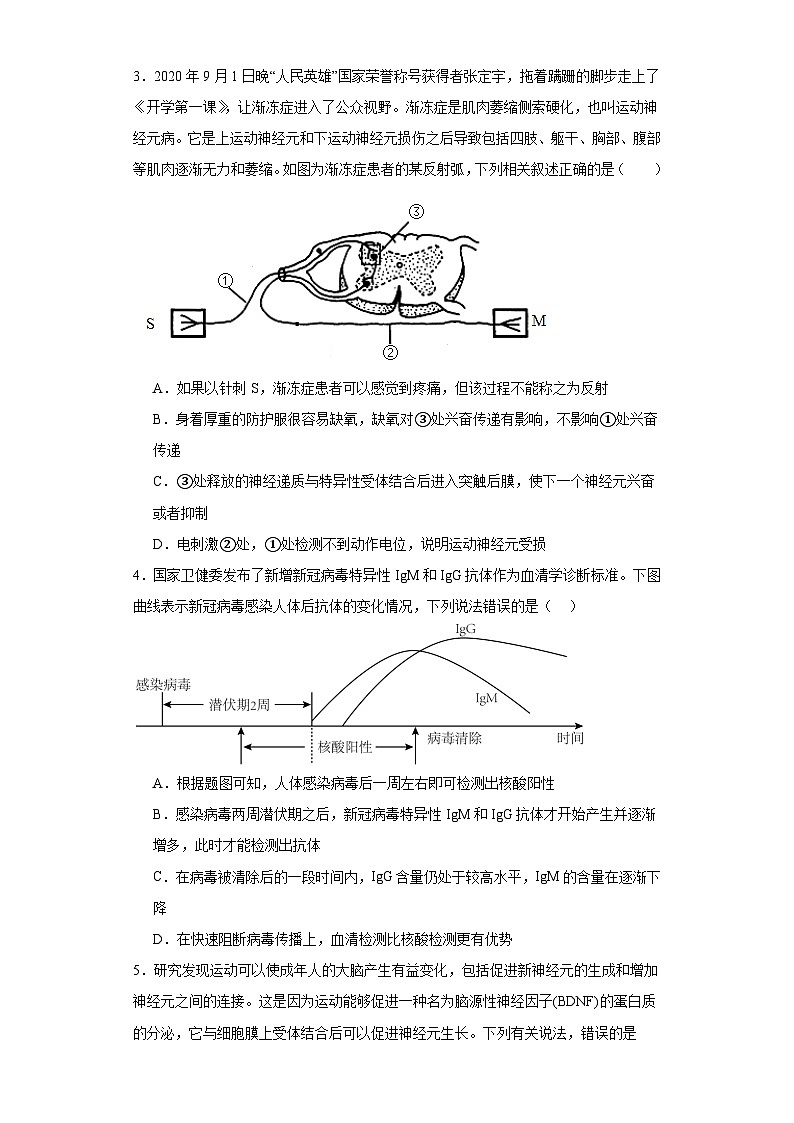 河南省周口市周口恒大中学2023-2024学年高二上学期期中考试生物试题第2页