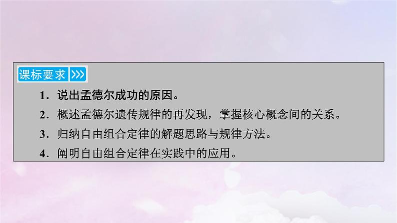 新教材适用2023_2024学年高中生物第1章遗传因子的发现第2节孟德尔的豌豆杂交实验二第2课时孟德尔实验方法的启示遗传规律的再发现和应用课件新人教版必修2第3页