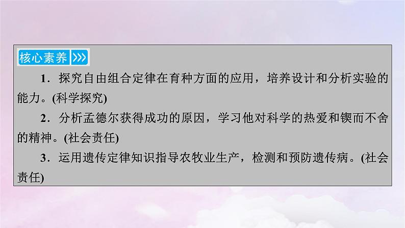 新教材适用2023_2024学年高中生物第1章遗传因子的发现第2节孟德尔的豌豆杂交实验二第2课时孟德尔实验方法的启示遗传规律的再发现和应用课件新人教版必修2第4页