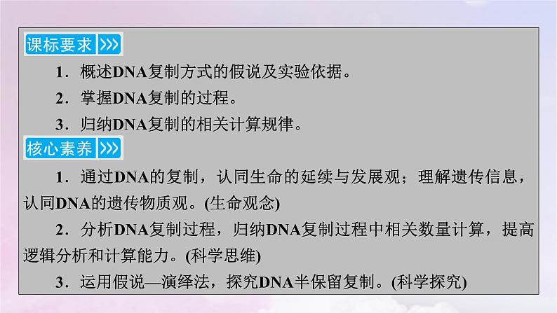 新教材适用2023_2024学年高中生物第3章基因的本质第3节DNA的复制课件新人教版必修203