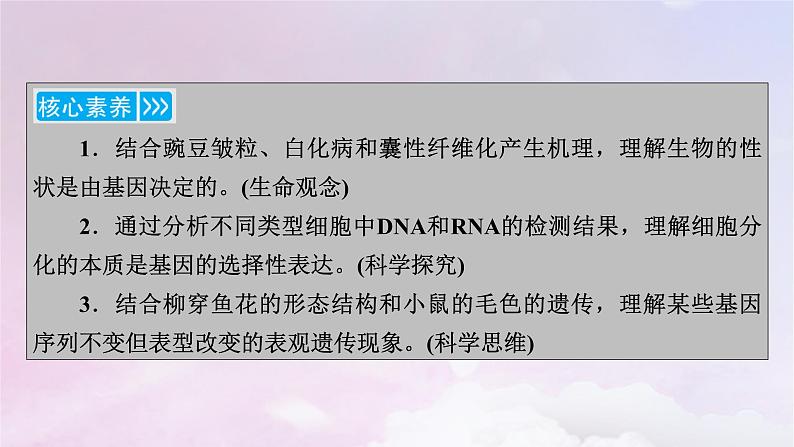 新教材适用2023_2024学年高中生物第4章基因的表达第2节基因表达与性状的关系课件新人教版必修204