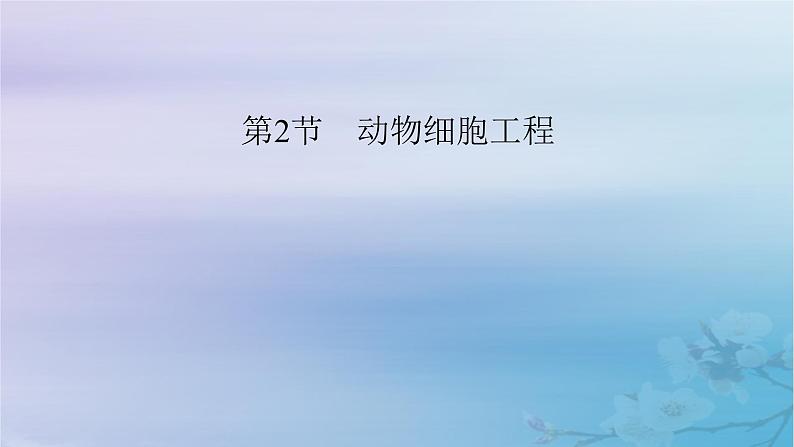 新教材适用2023_2024学年高中生物第2章细胞工程第2节动物细胞工程第1课时动物细胞培养课件新人教版选择性必修3第2页