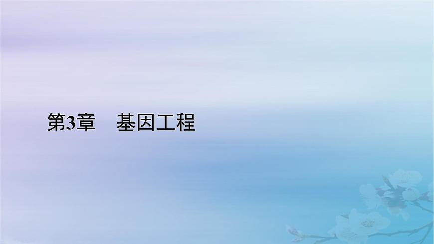新教材适用2023_2024学年高中生物第3章基因工程第4节蛋白质工程的原理和应用课件新人教版选择性必修3第1页
