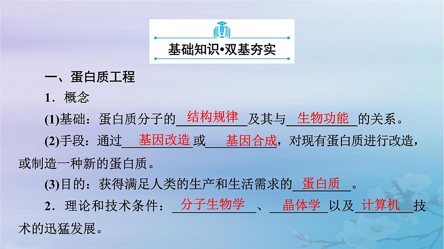 新教材适用2023_2024学年高中生物第3章基因工程第4节蛋白质工程的原理和应用课件新人教版选择性必修3第6页