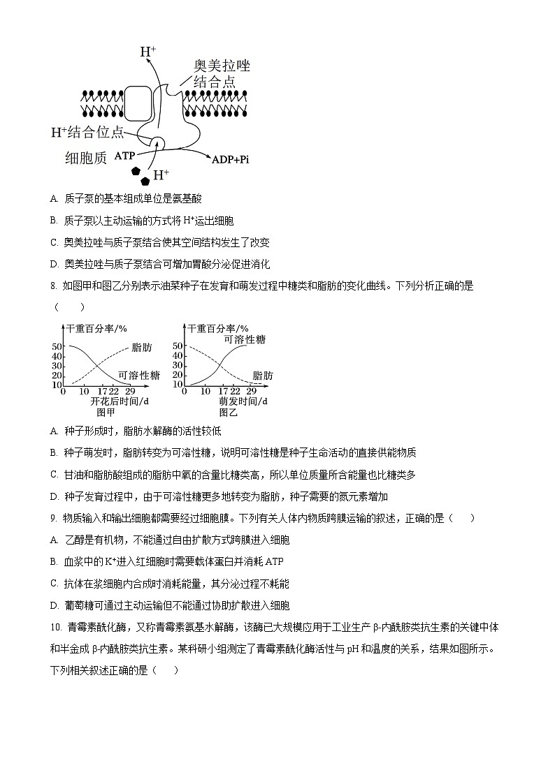 内蒙古包头市铁路第一中学2023-2024学年高三上学期第一次月考生物试题（原卷版）第3页