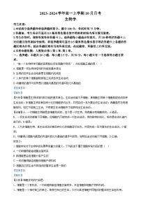 山西省吕梁市孝义市部分学校2023-2024学年高一上学期10月月考生物试题（Word版附解析）