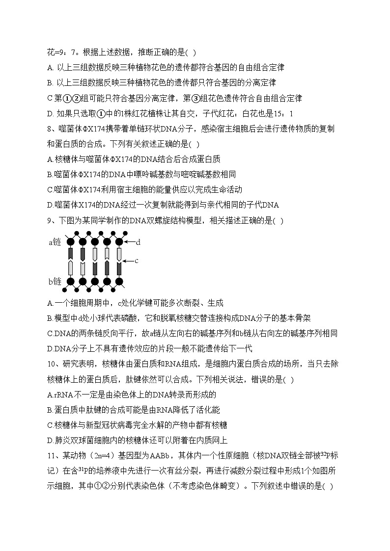 博爱县第一中学2023-2024学年高二上学期期中考试生物试卷(含答案)第3页