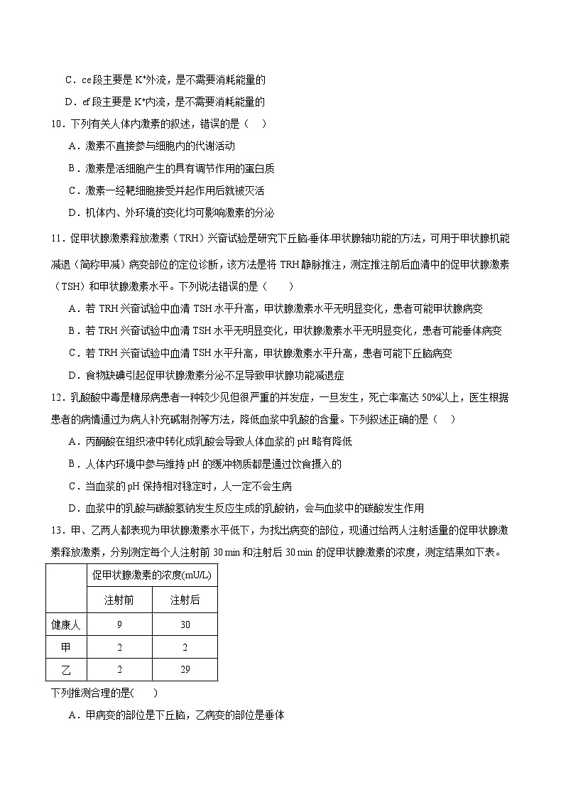 2023-2024学年高二上学期11月月考试题 生物 Word版含答案第3页