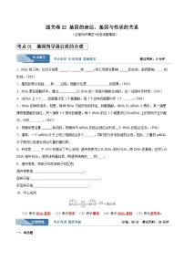 考点通关卷22 基因的表达、基因与性状的关系-备战2024年高考生物一轮复习考点训练（新高考通用）