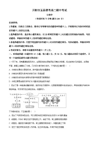 2024开封五县联考高二上学期期中考试生物含解析