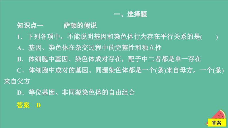 新教材2023版高中生物第2章基因和染色体的关系第2节基因在染色体上课件新人教版必修2第3页