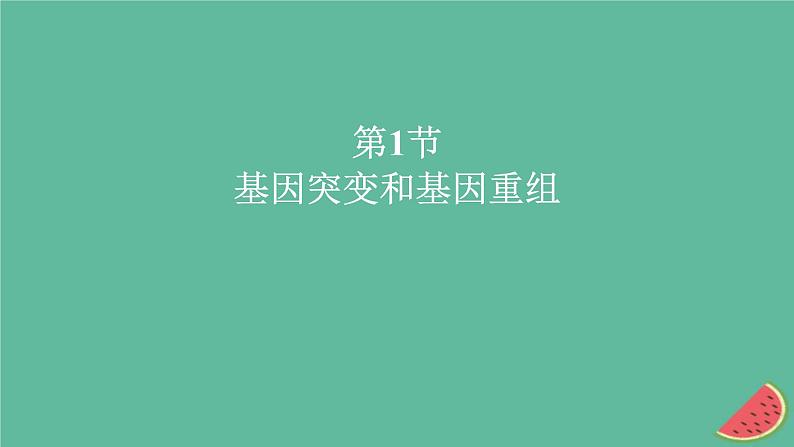 新教材2023版高中生物第5章基因突变及其他变异第1节基因突变和基因重组课件新人教版必修201