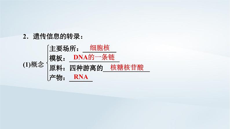 新教材2023年高中生物第4章基因的表达第1节基因指导蛋白质的合成课件新人教版必修207