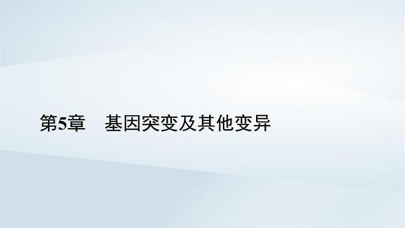 新教材2023年高中生物第5章基因突变及其他变异本章整合课件新人教版必修201