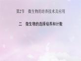 新教材2023年高中生物第1章发酵工程第2节微生物的培养技术及应用2微生物的选择培养和计数课件新人教版选择性必修3