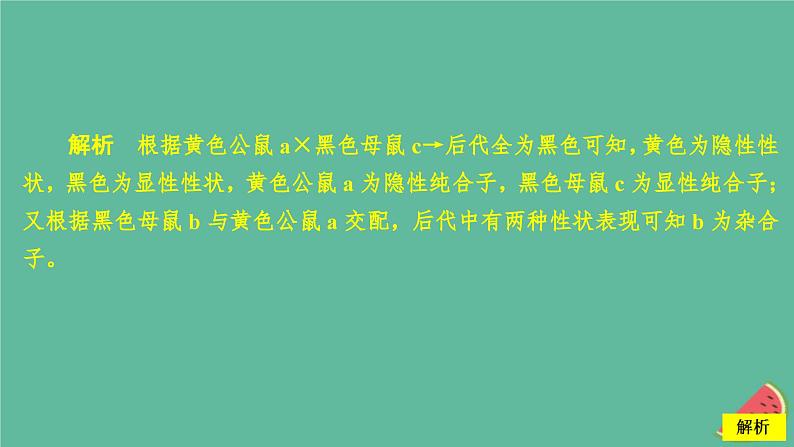 2023年新教材高中生物第1章遗传因子的发现第1节孟德尔的豌豆杂交实验一第2课时对分离现象解释的验证和分离定律课时精练课件新人教版必修205