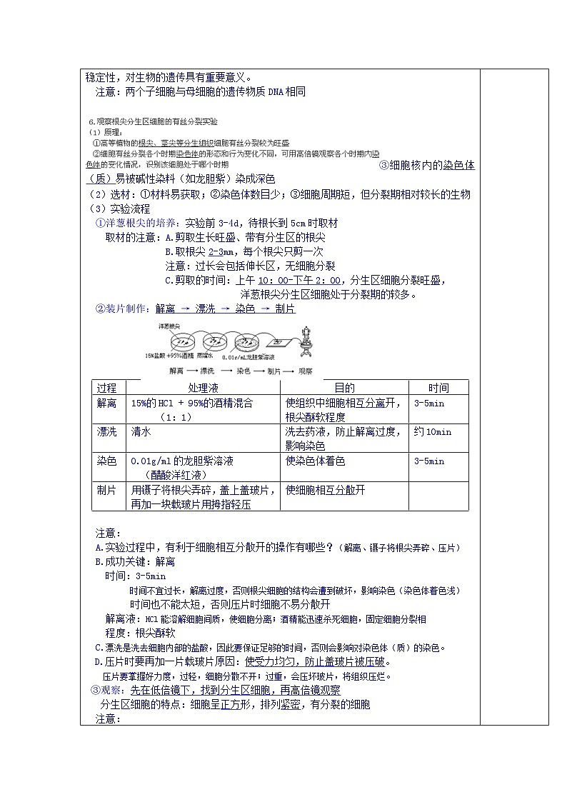 高中生物（新人教版必修1）教案：6.1《细胞增殖》第2课时02