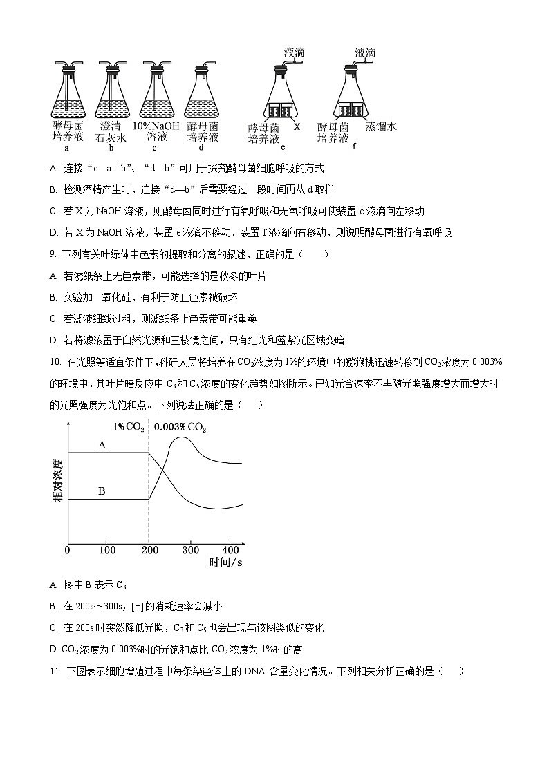 2024内蒙古部分名校高三上学期期中联考试题生物含解析03