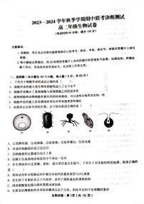 云南省蒙自市第一高级中学等校2023-2024学年高二上学期期中联考生物试题