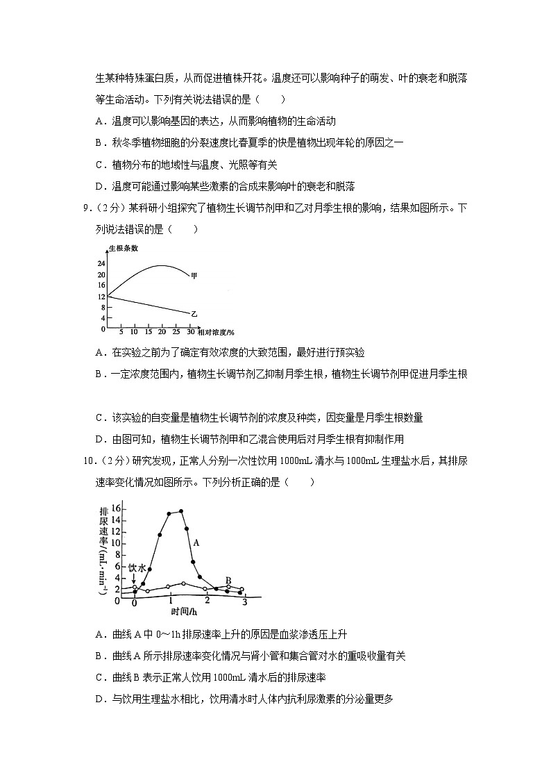 陕西省西安市昆仑中学2023-2024学年高二上学期期中生物试题03