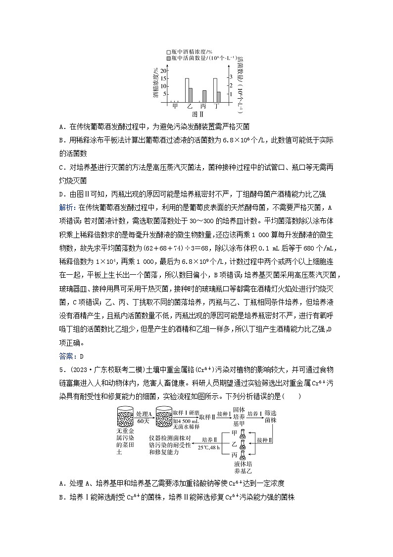 2024届高考生物二轮专题复习与测试专题强化练十五发酵工程第3页