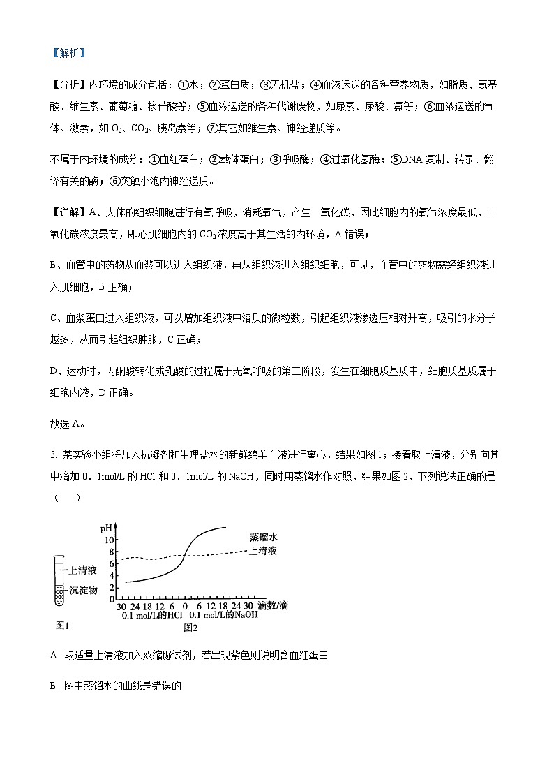 辽宁省铁岭市清河高级中学2023-2024学年高二10月阶段考试生物试题  Word版含解析第2页