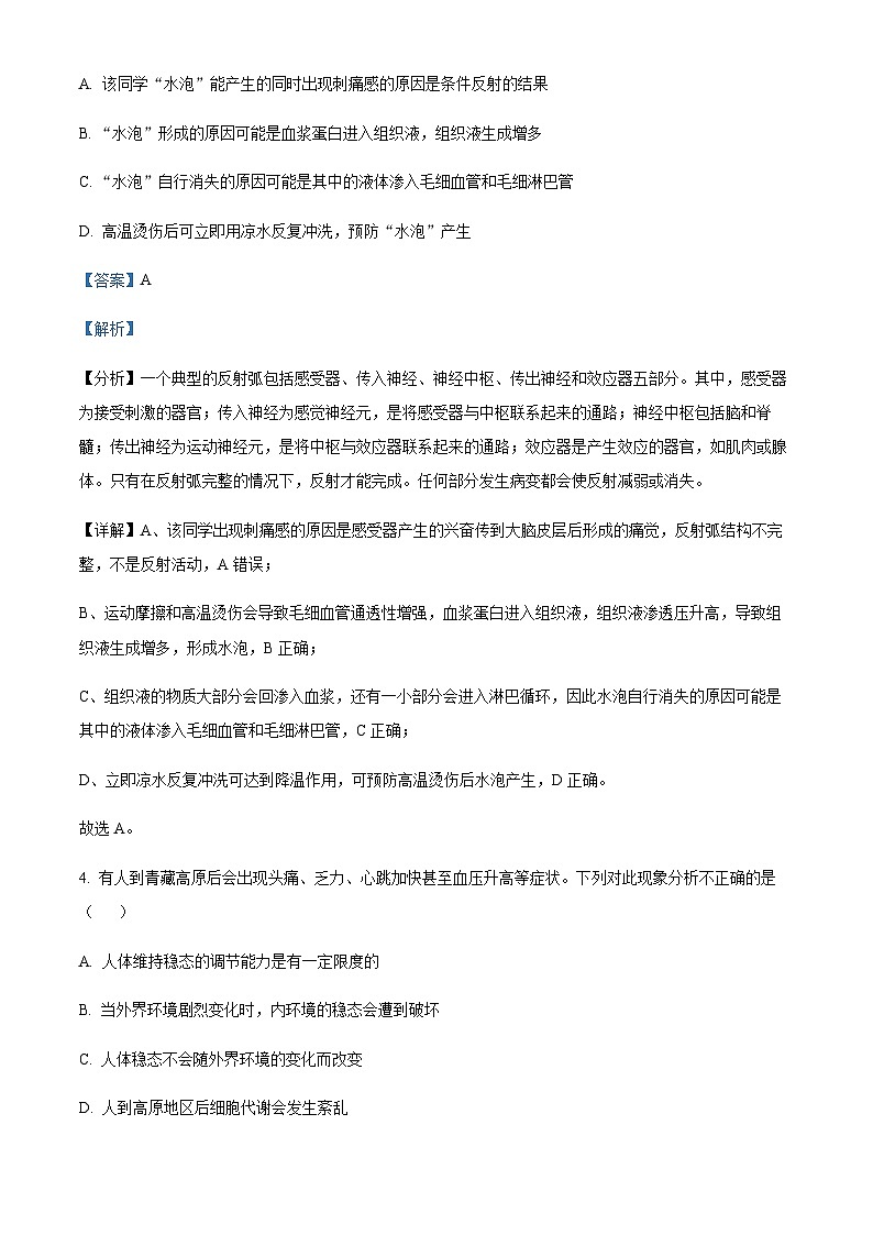 四川省眉山市仁寿一中南校区2023-2024学年高二10月月考生物试题 Word版含解析第3页