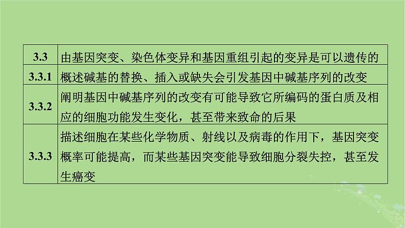 新教材适用2024版高考生物二轮总复习第1部分核心考点突破专题6生物的变异与进化课件05