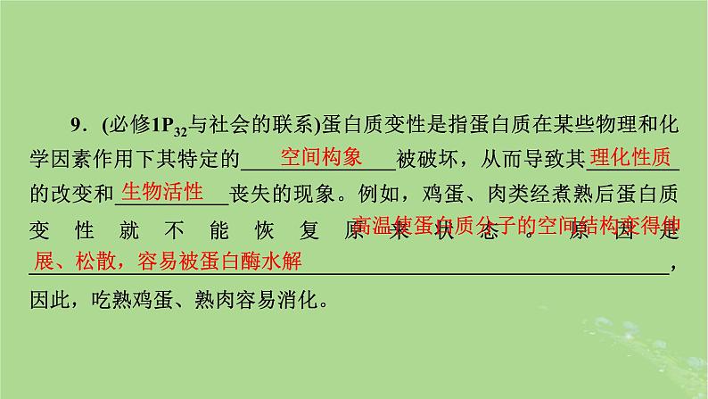 新教材适用2024版高考生物二轮总复习第4部分基础知识回顾课件第7页