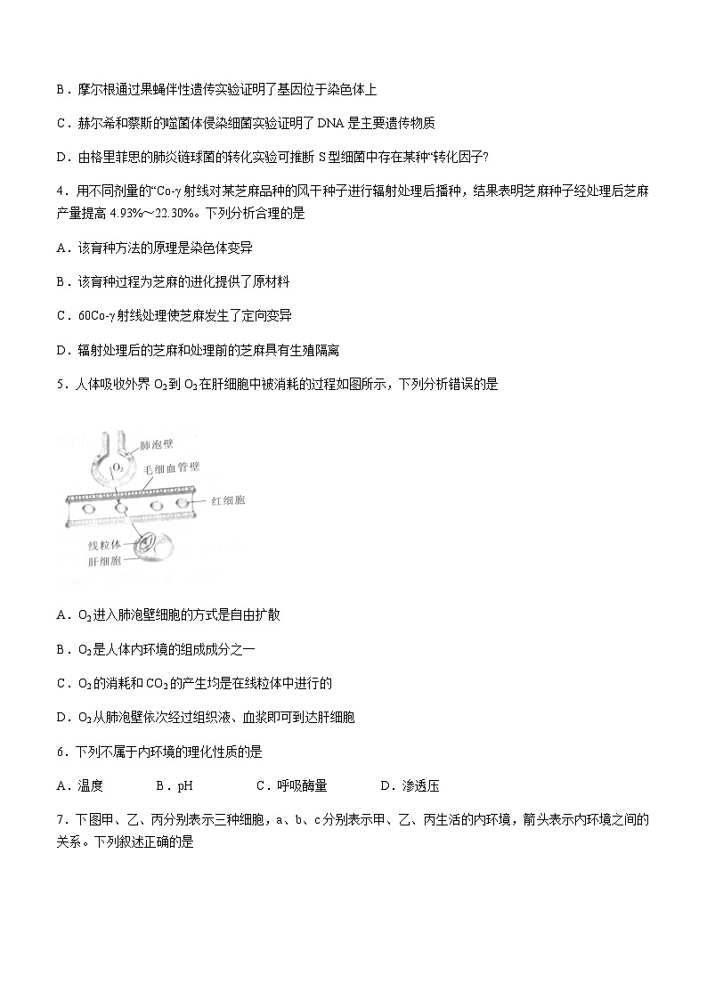 2023-2024学年贵州省思南中学高二上学期11月期中测试生物含答案第2页