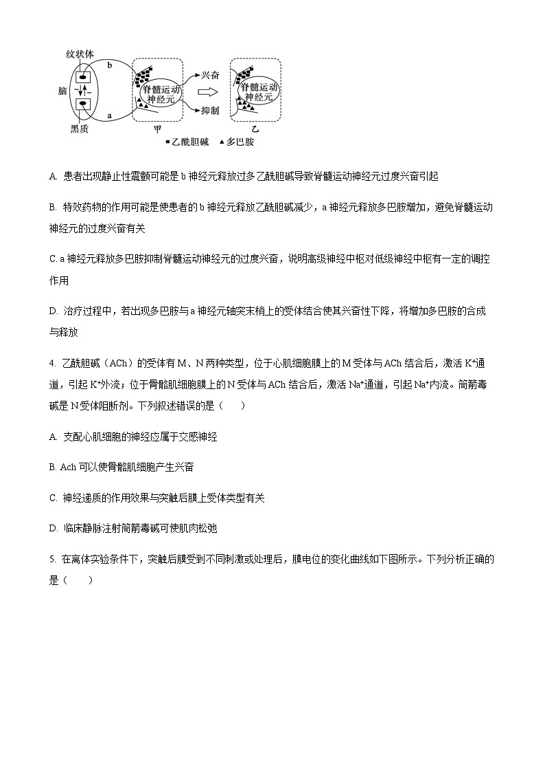 2023-2024学年山东省德州市第一中学高二上学期期中考试生物含答案02