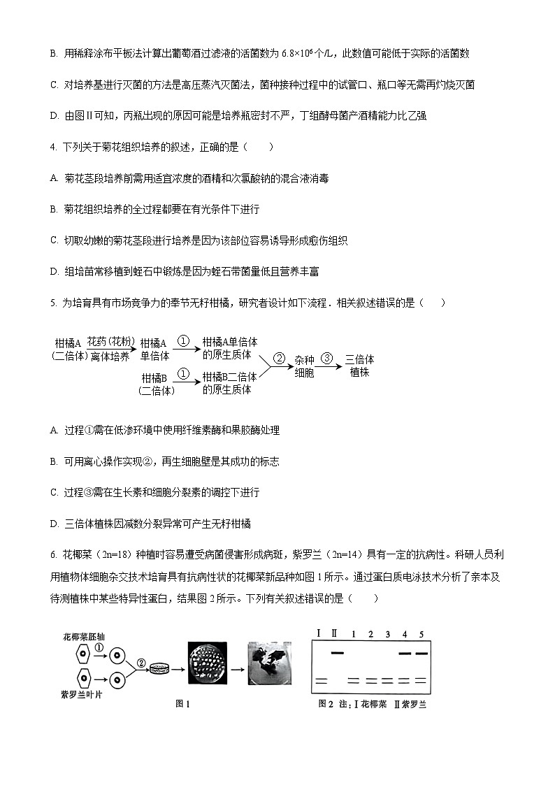 2022-2023学年安徽省合肥市庐巢八校联考高二5月期中生物试题含答案02