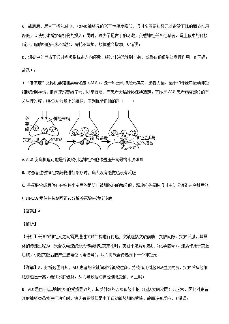 2022-2023学年山东省枣庄市第三中学高二上学期期中生物试题word版含解析03