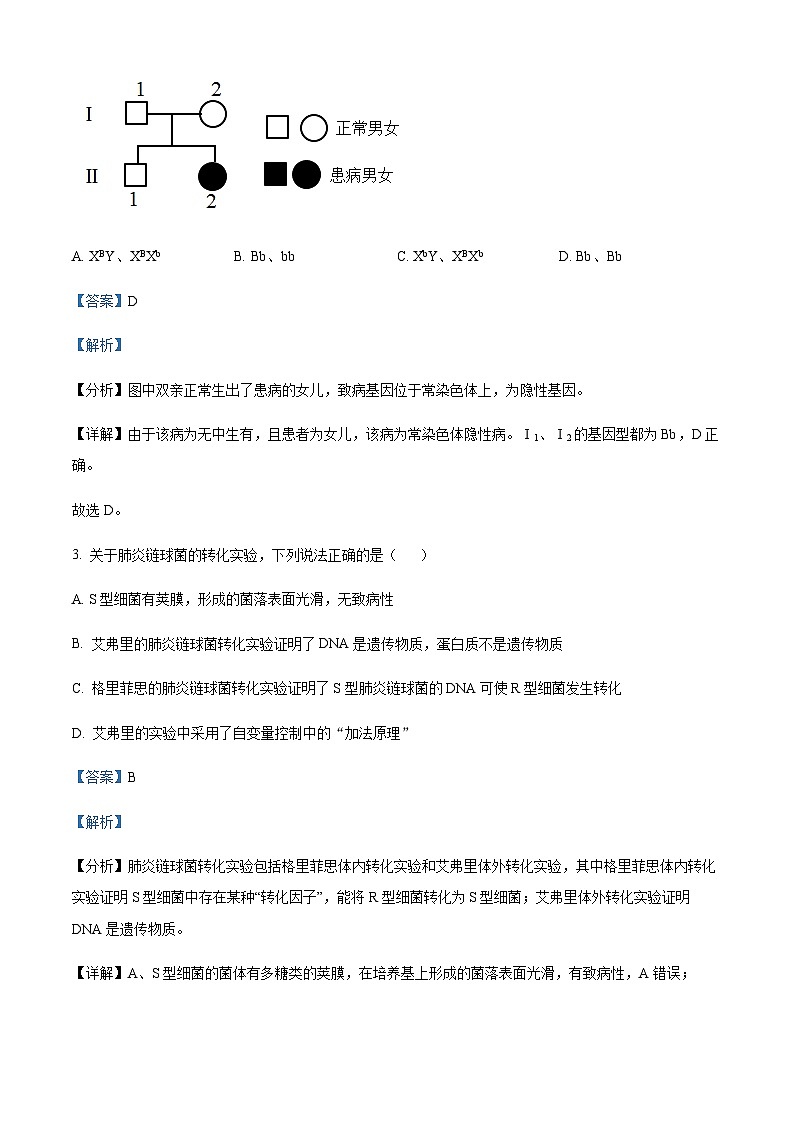 2022-2023学年新疆霍尔果斯市苏港中学高二上学期期中生物试题含答案02