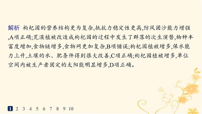 适用于新高考新教材2024版高考生物二轮复习热点专题练6生态文明建设课件第3页