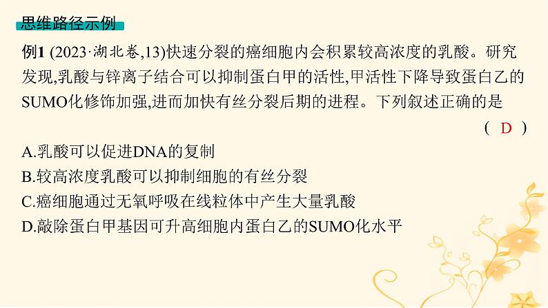 适用于新高考新教材2024版高考生物二轮复习生物学关键能力专项专项1信息获取与加工课件第6页