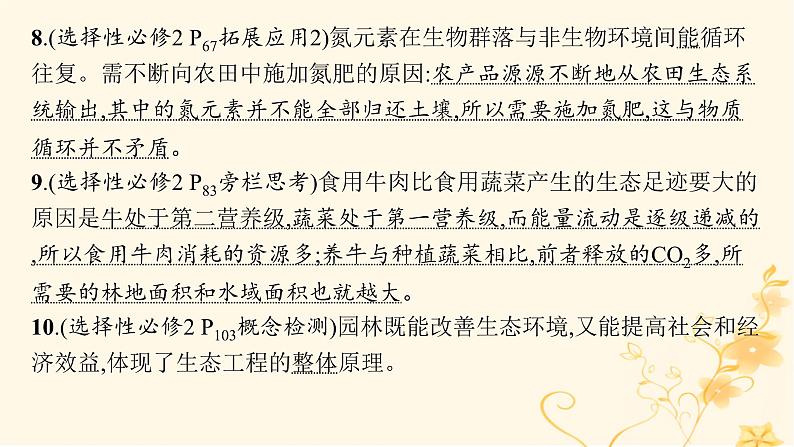 适用于新高考新教材2024版高考生物二轮复习专题7生物与环境课件07