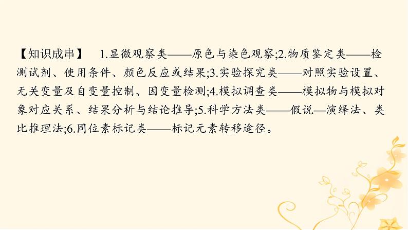 适用于新高考新教材2024版高考生物二轮复习专题9实验与探究课件第4页