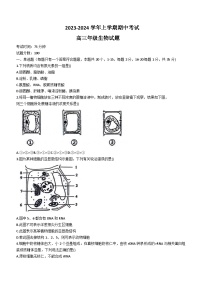 河北省衡水市冀州中学2023-2024学年高三上学期期中考试 生物 无答案