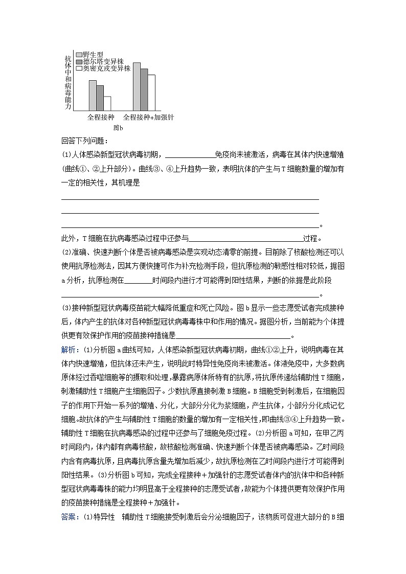 2024届高考生物二轮专题复习与测试专题八实验与探究高考命题热点九核酸检测抗体检测抗原检测02