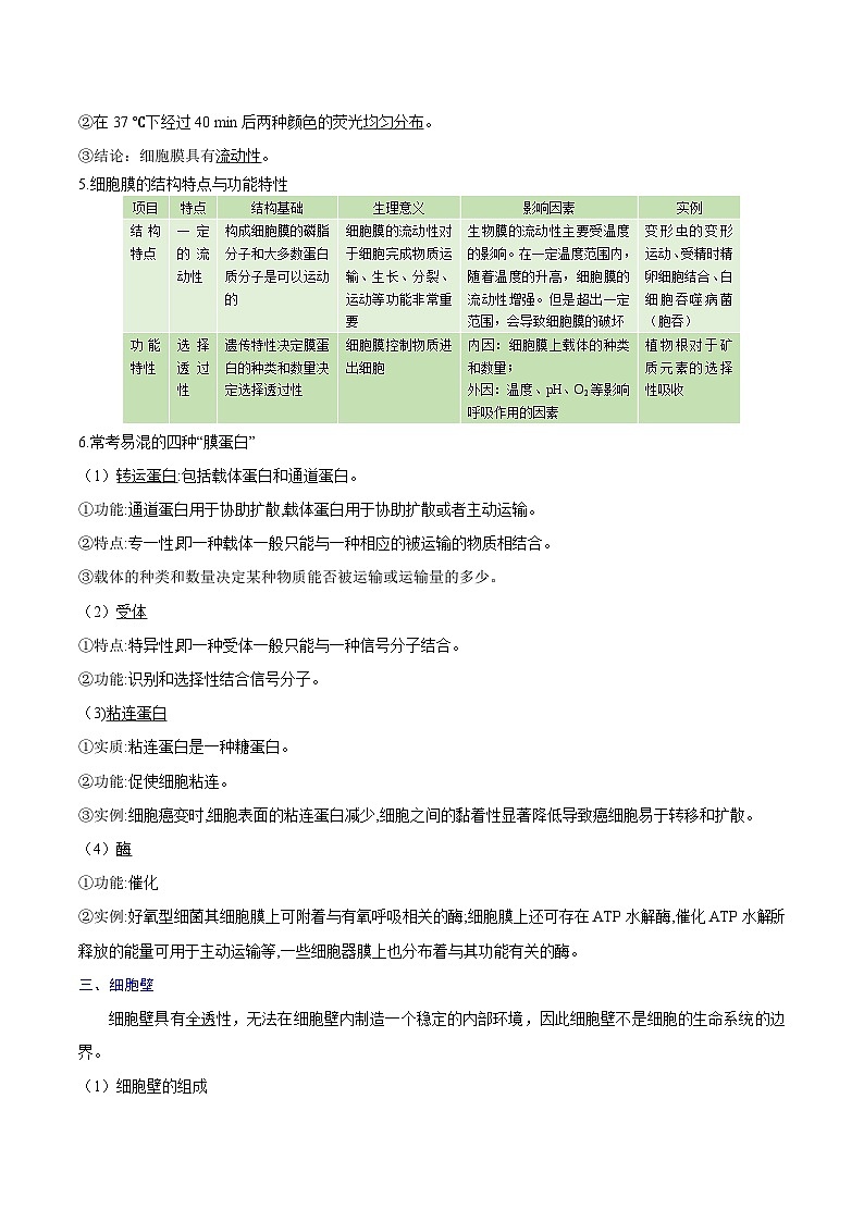 【知识梳理】2024年高中生物学业水平考试（新教材专用）专题03 细胞的基本结构-讲义第3页