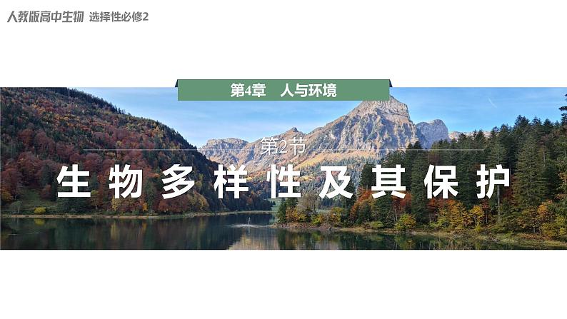 4.2 生物多样性及其保护-2023-2024学年高二生物人教版选择性必修2课件第1页