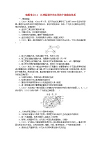 新教材2024届高考生物二轮专项分层特训卷第一部分完善生物学大概念__精练高频考点14以神经调节为主导的个体稳态体系