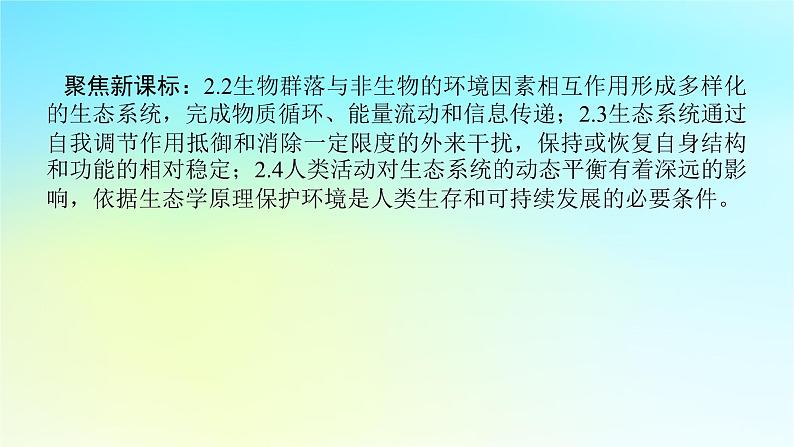 新教材2024高考生物二轮专题复习专题六生物与环境第2讲生态系统和人与环境课件02