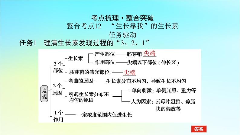 新教材2024高考生物二轮专题复习专题五生命系统的稳态与调节第1讲植物生命活动的调节课件08