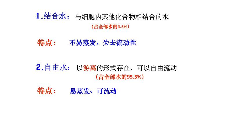 高中生物必修一第2章《第5节 细胞中的无机物》ppt课件1-统编人教版第6页