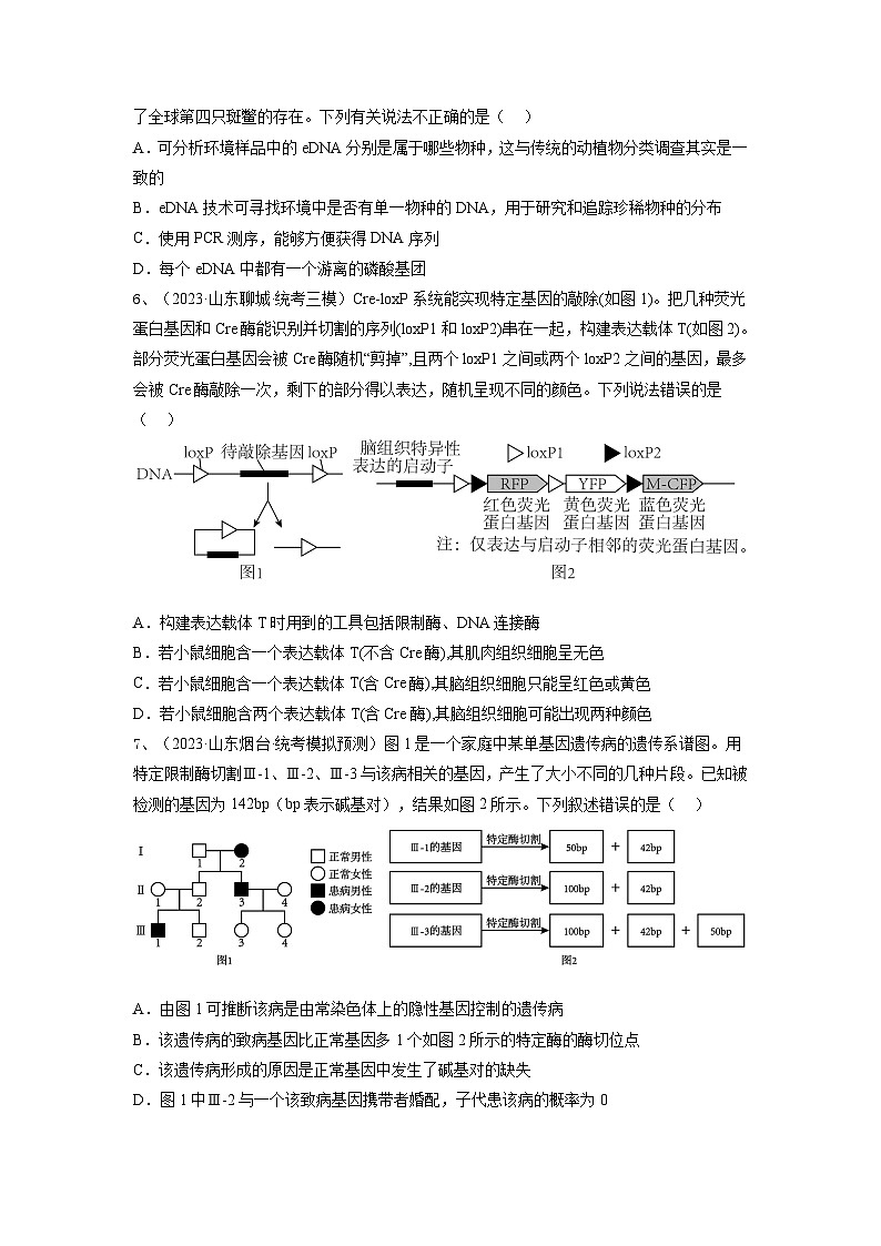 专题32 基因工程（精练）（原卷版）第3页