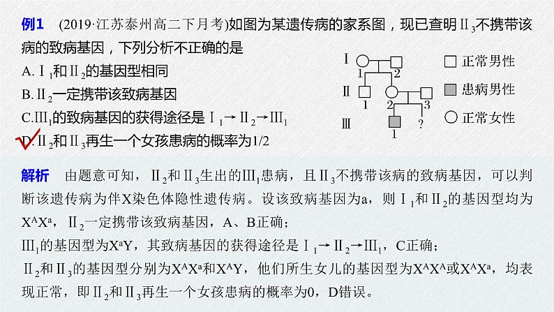 高中生物必修二第2章《伴性遗传的常规解题方法》ppt课件5-统编人教版第8页