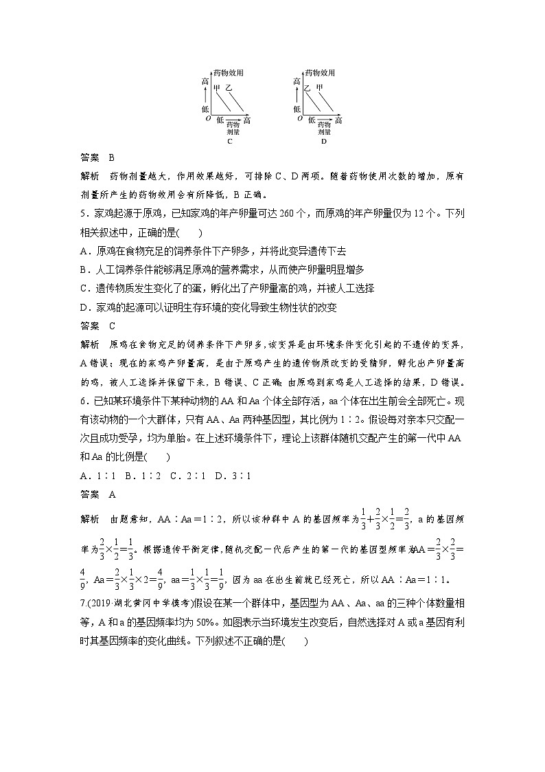 高中生物必修二第6章《本章综合与测试》课时测评-统编人教版02
